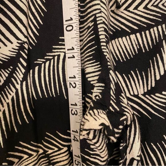 VOLCOM STAY PALM 100% viscose BLACK/WHITE lounge pants tropical vacation S 4/6 - Picture 8 of 14